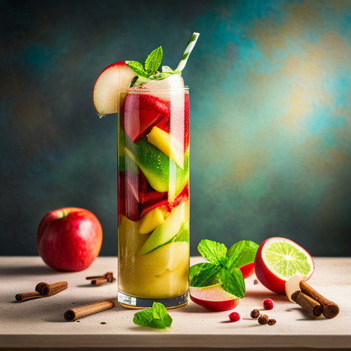 rezept für hausgemachten Smoothie mit Apfel und Banane 90183